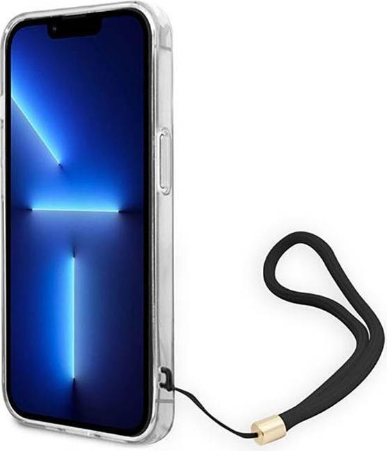 Produktbild Guess GUOHCP14SH4STW iPhone 14 6,1" brązowy/brown hardcase 4G Print Strap (Apple iPhone 14)