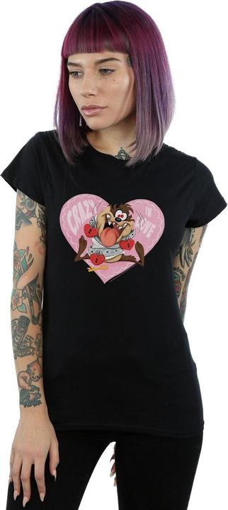 Produktbild Looney Tunes Taz Valentine's Day Crazy In Love TShirt (L)