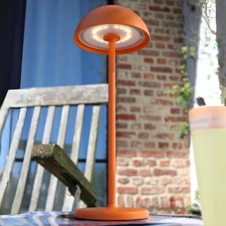 Image du produit Lucide JOY - Lampe de table extérieur - Ø 11,5 cm - LED Dim. - 1x1,5W 3000K - IP54 - Orange 15500/02/53 (215 lm)