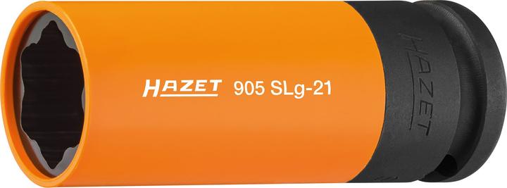 Produktbild HAZET Schlag-, Maschinenschrauber Steckschlüsseleinsatz ∙ Sonderprofil 905SLG-21 ∙ Vierkant12,5 mm … (21 mm)