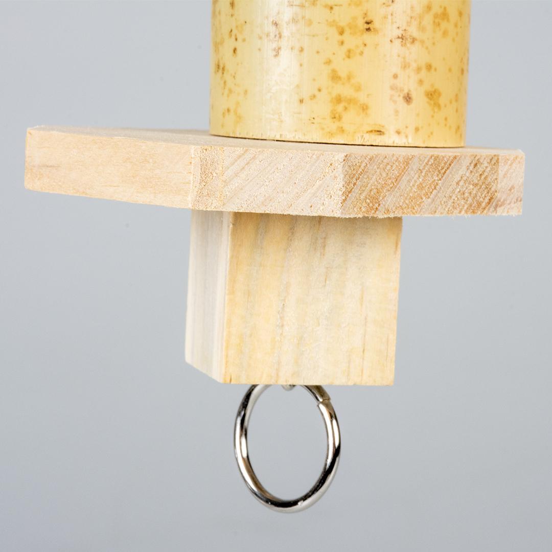 Jouet pour oiseaux pendentif pour snack en bambou Duvoplus Brainy
