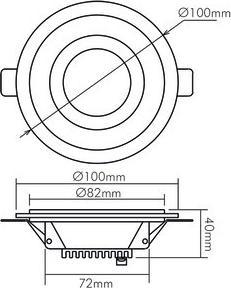 Produktbild Nobile LED-Glas-Panel (340 lm)