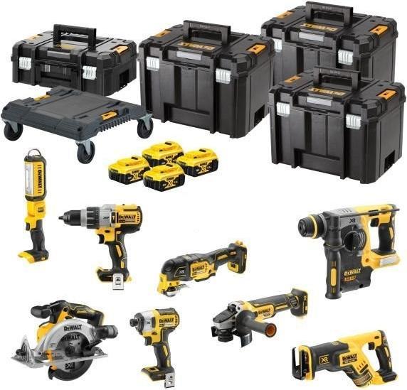Productafbeelding DeWalt DCK853P4T-QW snoerloze klopboormachine met 3 snelheden, snoerloze slagmoersleutel, snoerloze (Oplaadbare batterij)