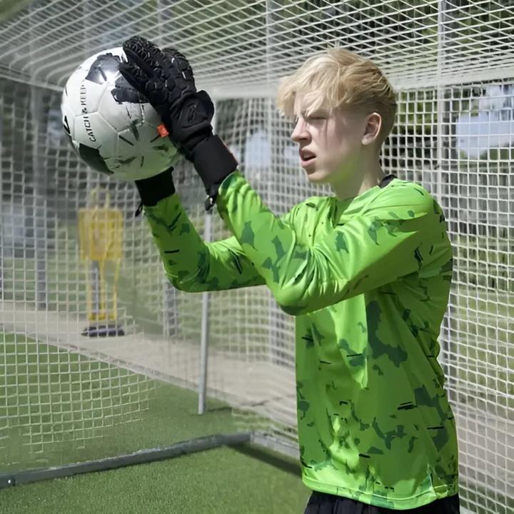 Actual product image Catch & Keep Trikot Green Camou Protection Torwarttrikot Gr. L Fussball Shirt (L)