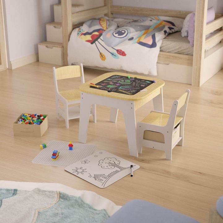 Image du produit Juskys Kindersitzgruppe Milou (Chaise haute, Table des enfants)