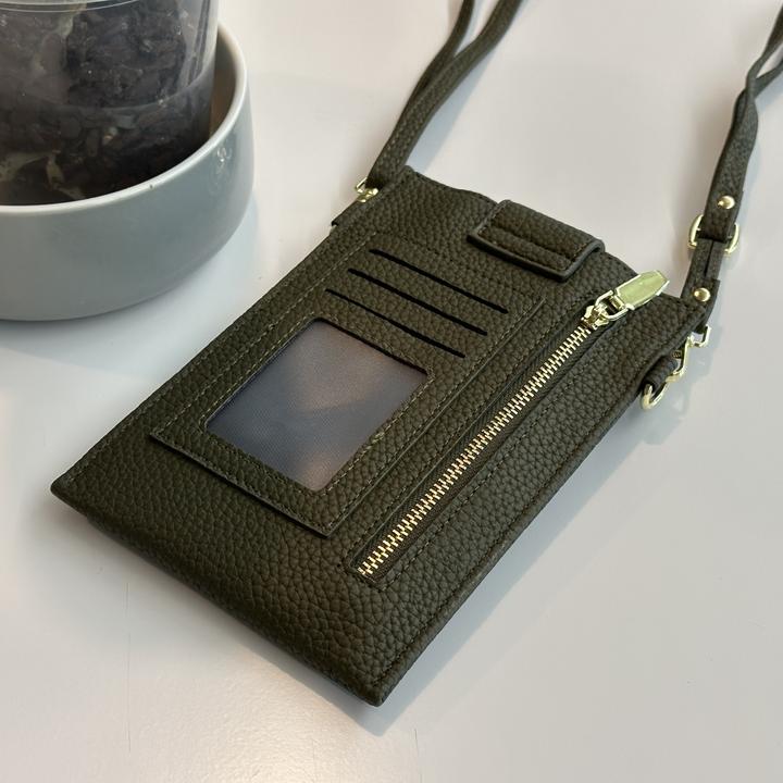 Produktbild PhoneLook Elegantes umhänge Etui universel für Smartphone bis 6.7 Zoll aus mit Brieftasche (Apple iPhone 4)
