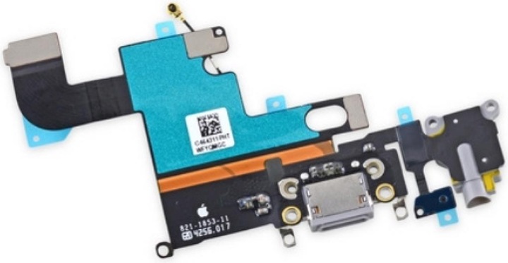 Image du produit Foxconn iPhone 6 Lightning Dock Connector Audio Flex microphone gris noir (iPhone 6)
