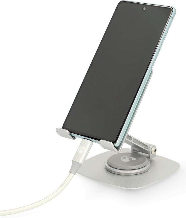 Actual product image Nedis Phone stand - Universal - Fully mobile - Silver