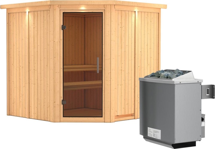 Actual product image Karibu Jarin with roof wreath (9 KW internal control)