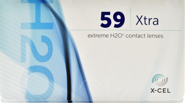 Produktbild Extreme H2O 59% Xtra (6 Stück, Monatslinse, Sphärisch)