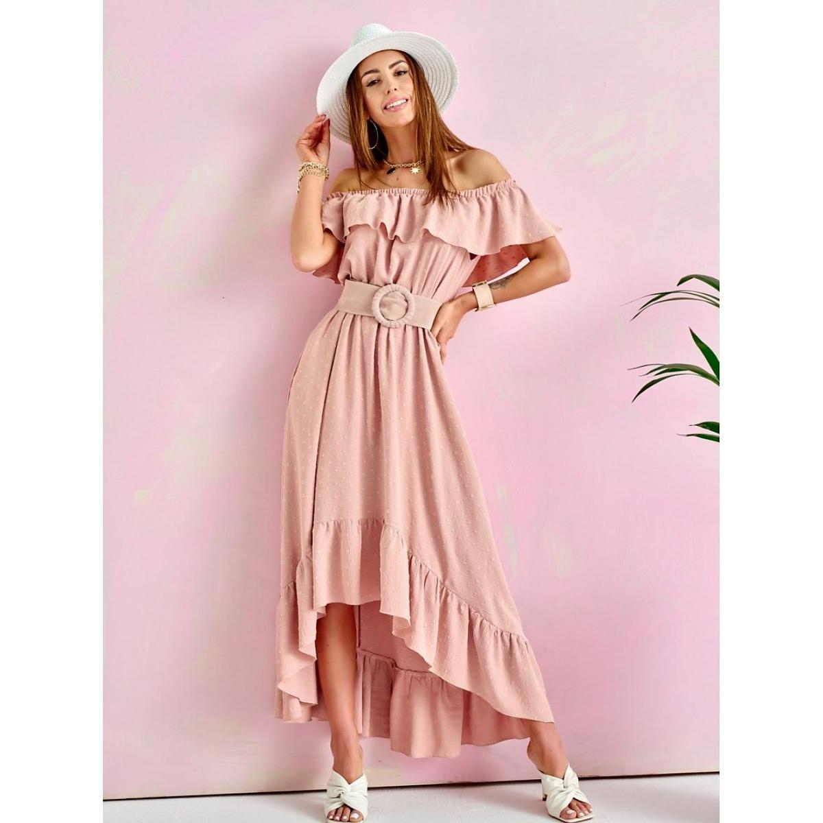 Roco Fashion, Damen, Kleider, Alltagskleid, Rosa, (38)