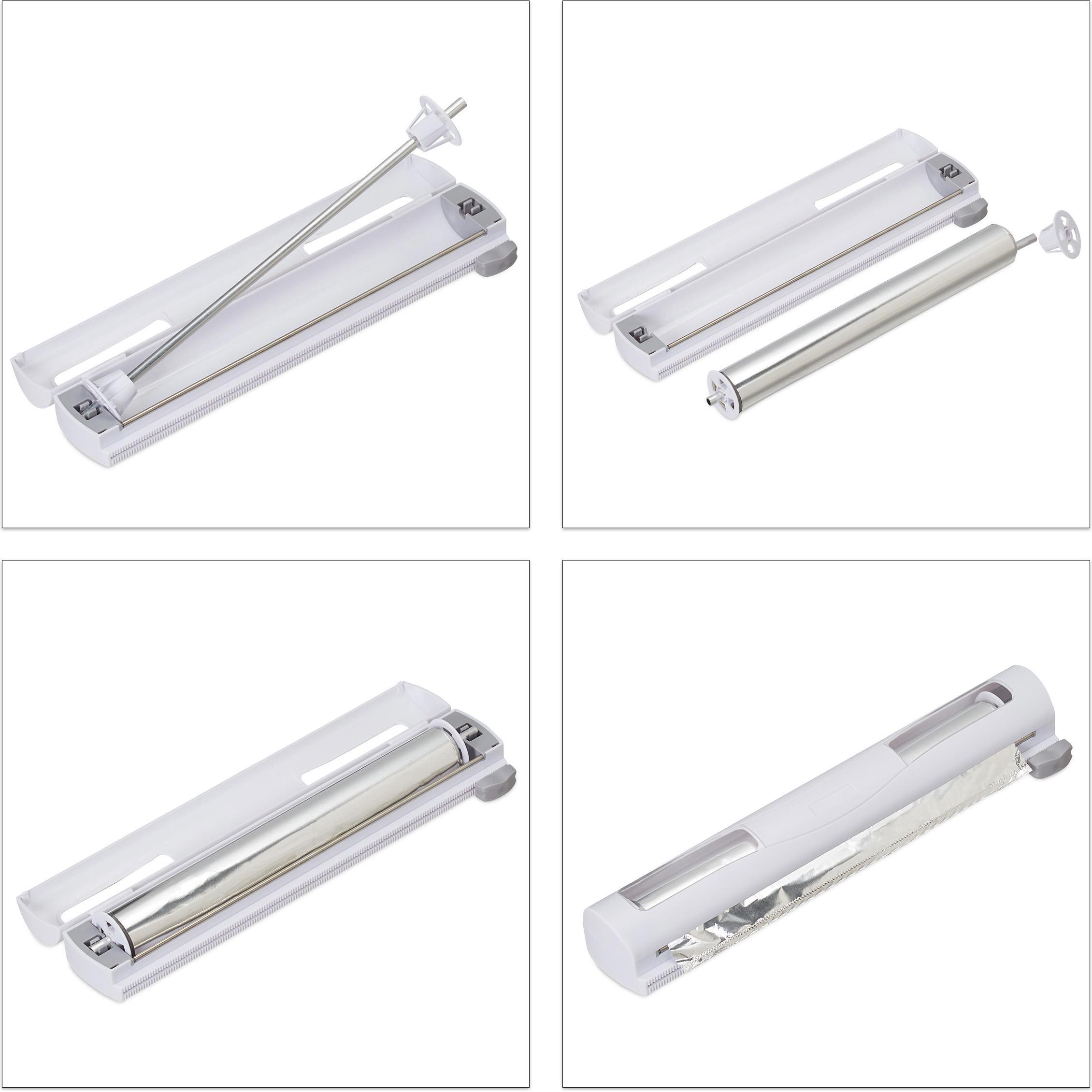 Thumbnail - Relaxdays Folienschneider, Küchenrollenhalter, Weiss