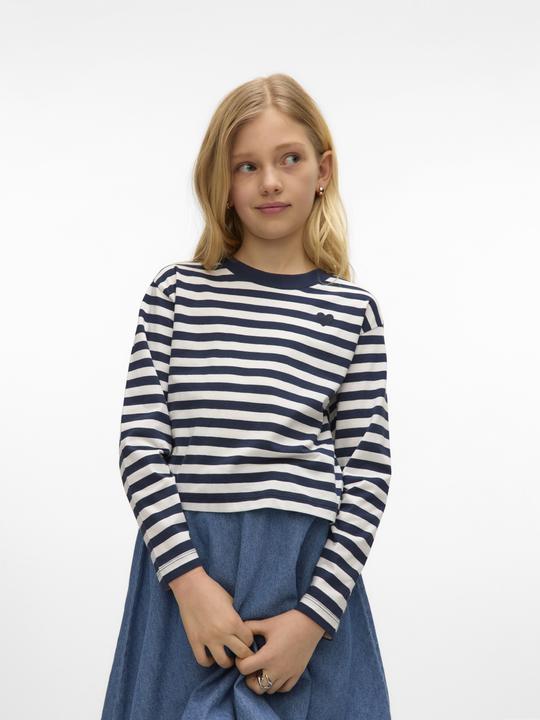 Produktbild Vero Moda Vmleila Stripe Ls Cropped Top Girl Noos (134)
