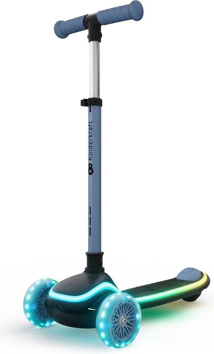 Produktbild KinderKraft Three-wheeled LED scooter blue