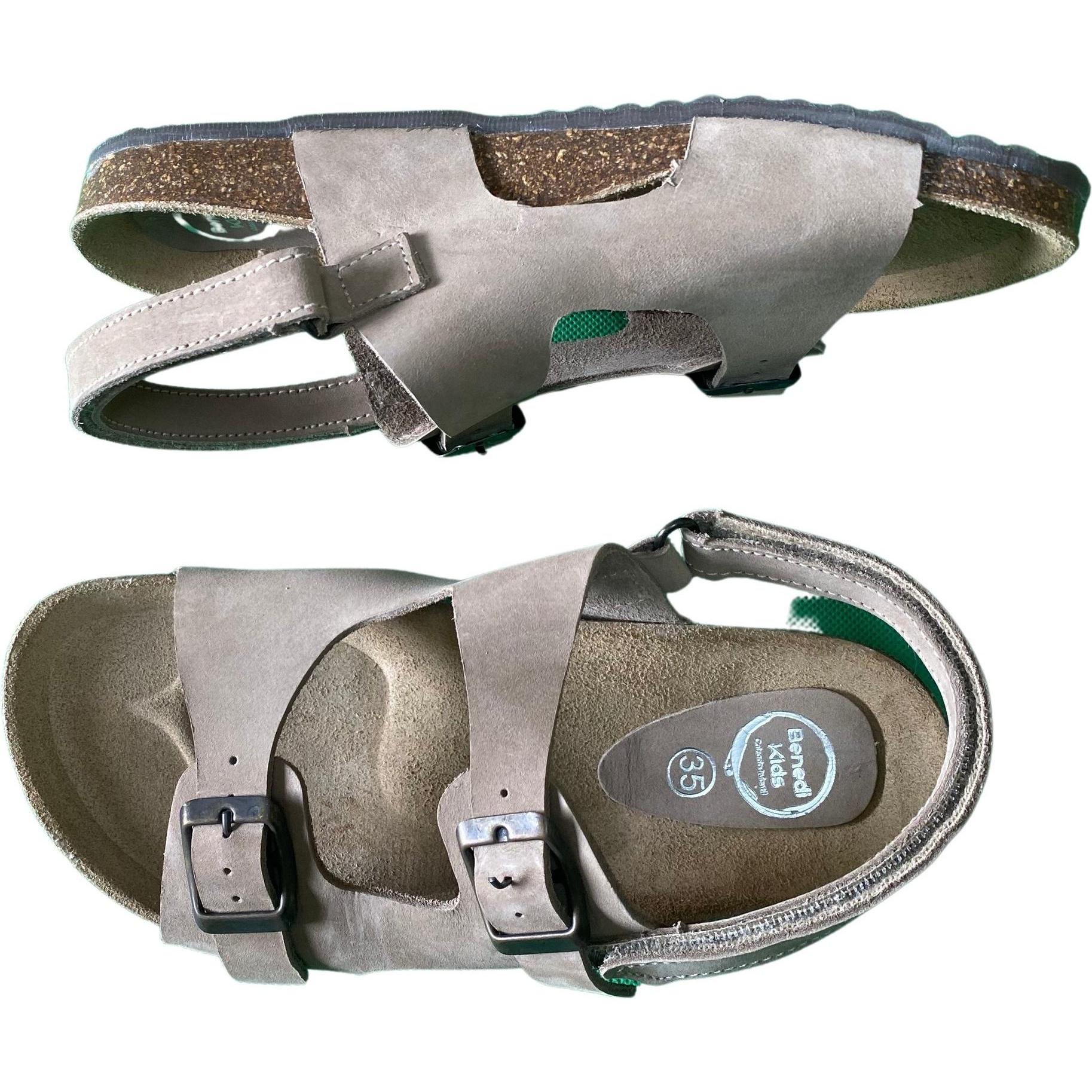 Benedi, Jungen, Sandalen, kindersandalen nobuck, Braun, (29)