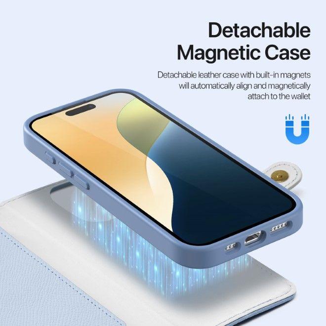 Image du produit Dux Ducis Lawa Series MagSafe Bookcover en similicuir Étui (Apple iPhone 16 Pro)