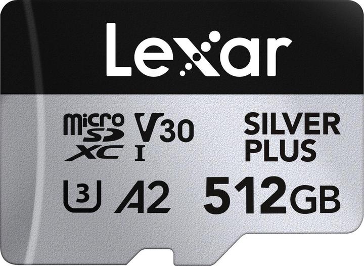 Immagine prodotto Lexar Professional Silver Plus (512 GB, microSDXC, U3, UHS-I)