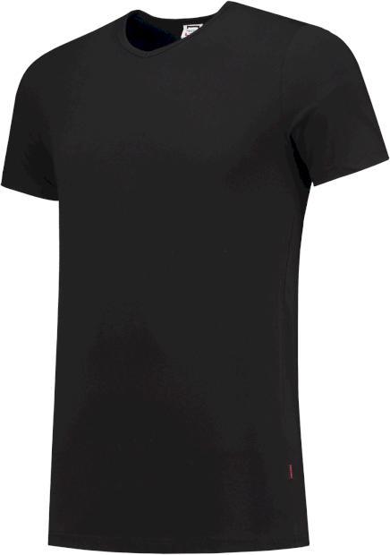 Produktbild Tricorp 101012BlackXXL T-Shirt Elastaan Slim Fit V Hals (XXL)