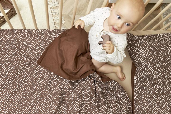Productafbeelding Meyco Beddengoed 100x135 cm Cheetah chocolade / Uni chocolade
