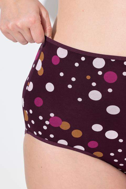 Produktbild Ulla Popken Maxislips, 5er-Pack, Punkte/Ringel/einfarbig (58, 5er Pack)