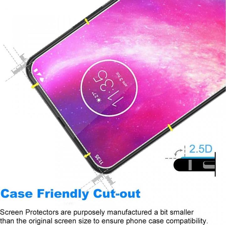 Image du produit Screenguard Motorola One Hyper Protection en verre blindé Case Friendly Design (1 pcs, Motorola One Hyper)