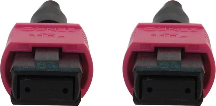 Actual product image Eaton 100G Multimode 50/125 OM4 Fibre Optic Cable 12F MTP/MPO-PC F/F LSZH Magenta 3m 9.8ft (3 m)