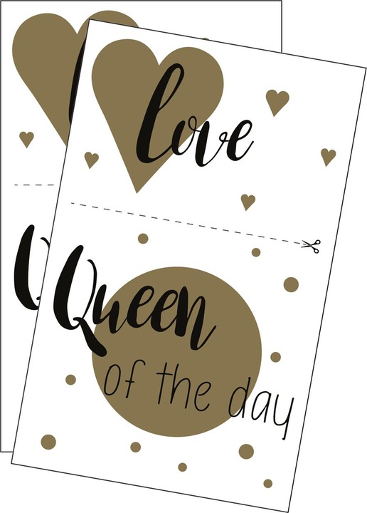 Image du produit Rayher Motif de transfert "Love & Queen", 2 feuilles
