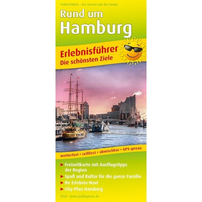 PUBLICPRESS Erlebnisf.Rund um Hamburg, Landkarte