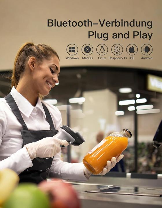 Actual product image Inateck BCST-72 (1D barcodes, 2D barcodes, QR Code)