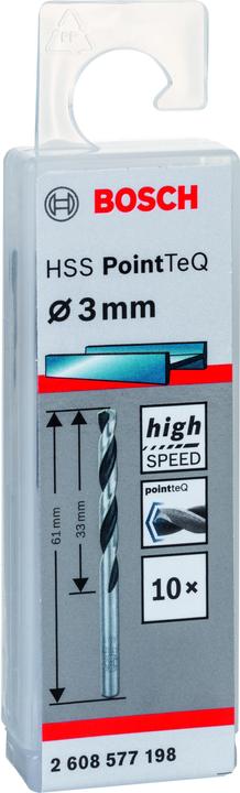 Actual product image Bosch Professional Zubehör HSS twist drill PointTeQ (3 mm)