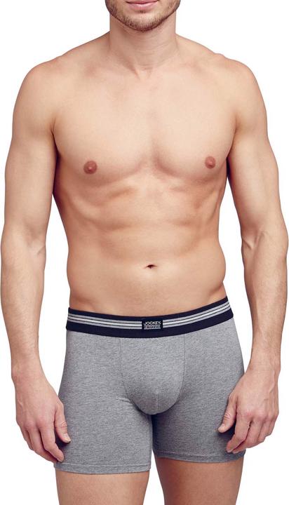 Immagine prodotto Jockey 3-Pack Cotton Stretch Boxer Trunk stone grey melange (M, confezione da 3)