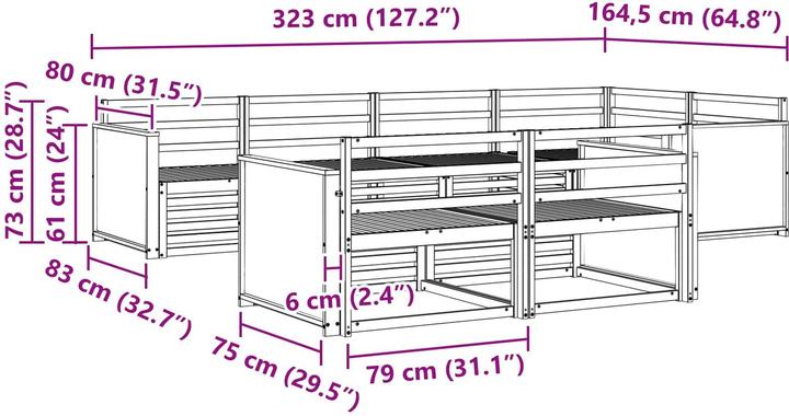 Produktbild vidaXL Outdoor-Sofa