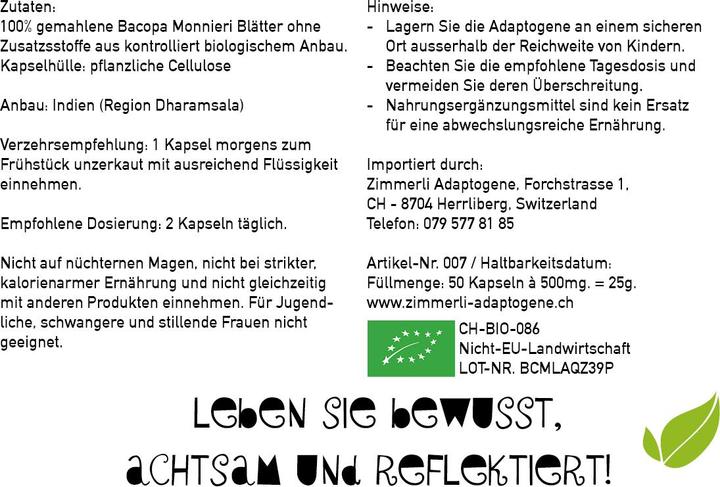 Nährwerte und Zutaten