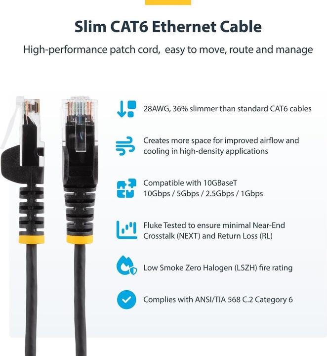 Actual product image StarTech .com N6PAT250CMPLS, 2,5 m, Cat6, U/UTP (UTP), RJ-45, RJ-45, Violett (CAT6, 2.50 m)