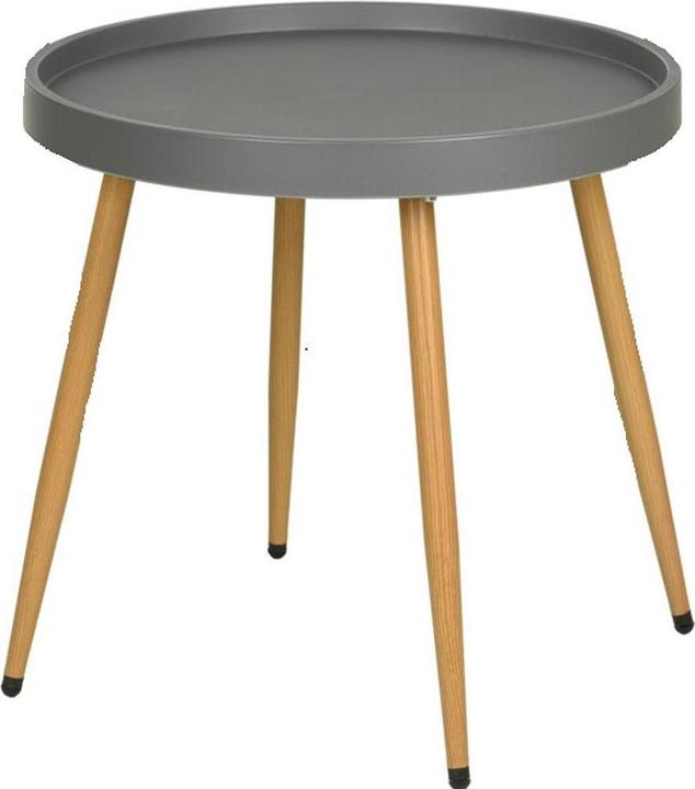 ProGarden Sitzgruppe mit Balkontisch, 3-tlg. grau (49.50 x 47.50 cm)