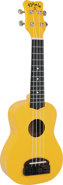 Produktbild Kohala Sopranukulele, Tiki Series, gelb (Sopran, Sopranino)