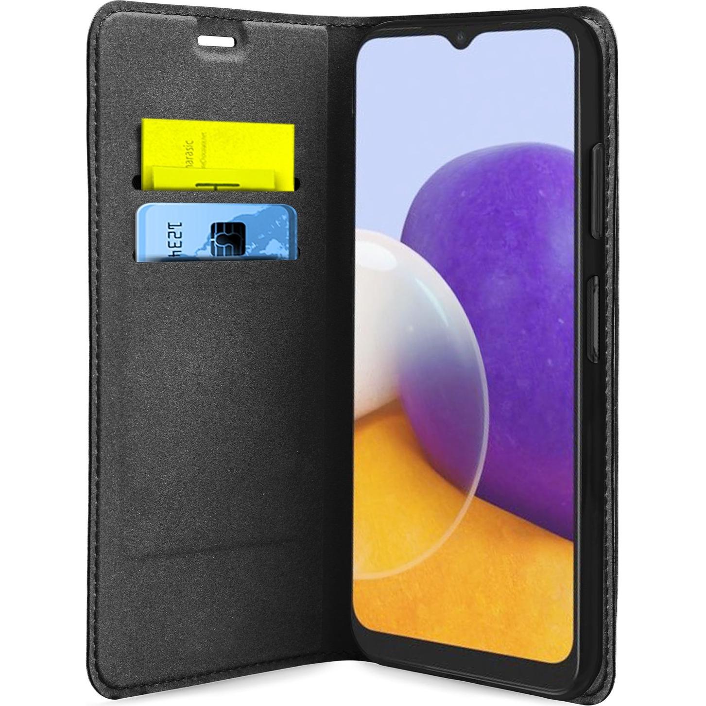 SBS Wallet Lite (Samsung Galaxy A22 5G), Smartphone Hülle, Schwarz