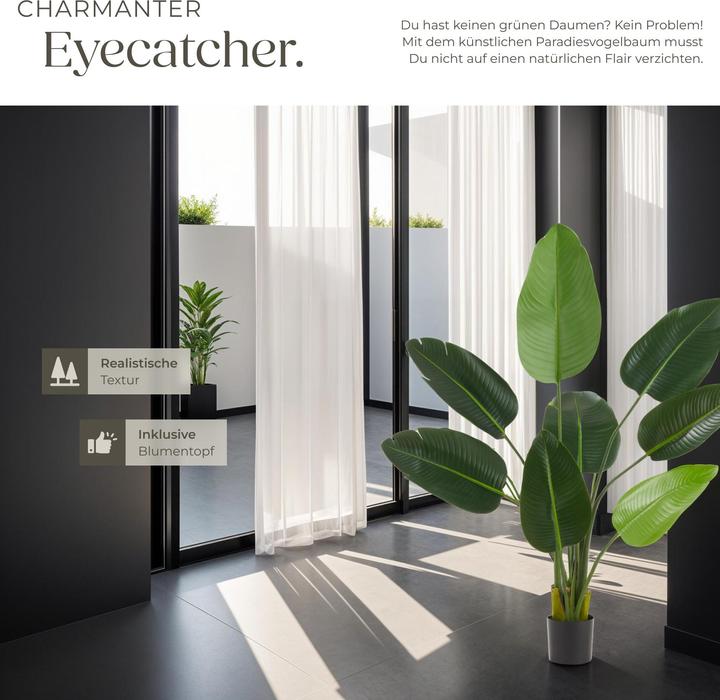 Image du produit tectake Arbre de paradis artificiel Tropic,naturellement fidèle (120 cm)