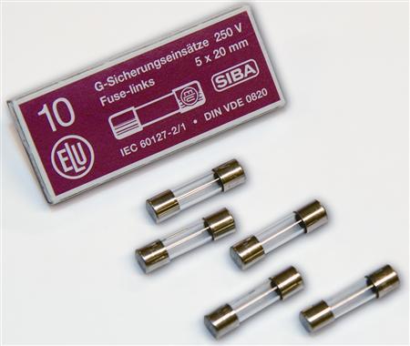 Actual product image Siba 179120.1,6 GZ 1,6A T 250V L 5x20mm,Content:1pc 17912016