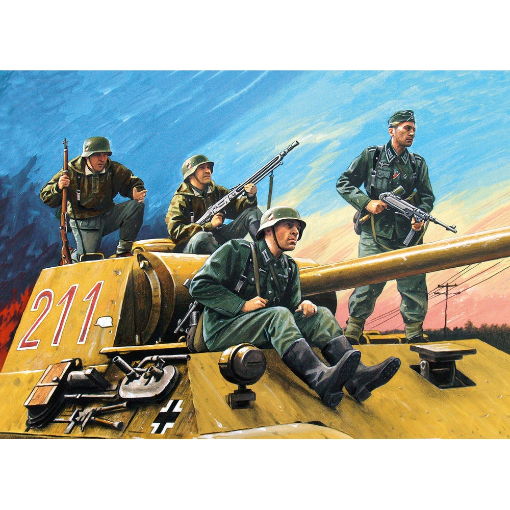 ICM German Tank Riders (1942-1945)(4Figures)