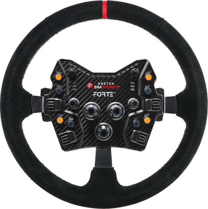 Actual product image Asetek SimSports Lenkradkranz, gewölbt, 340 mm - schwarz, wildleder