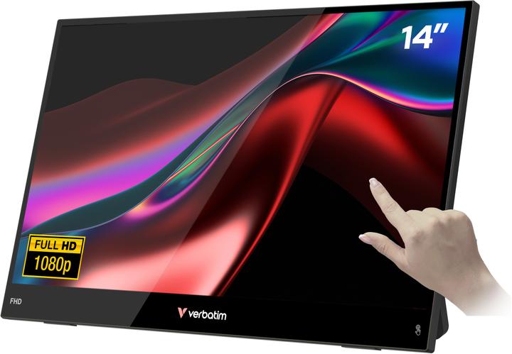Produktbild Verbatim Portable 14" FHD Touch Monitor LIGHT (1920 x 1080 Pixel, 14")