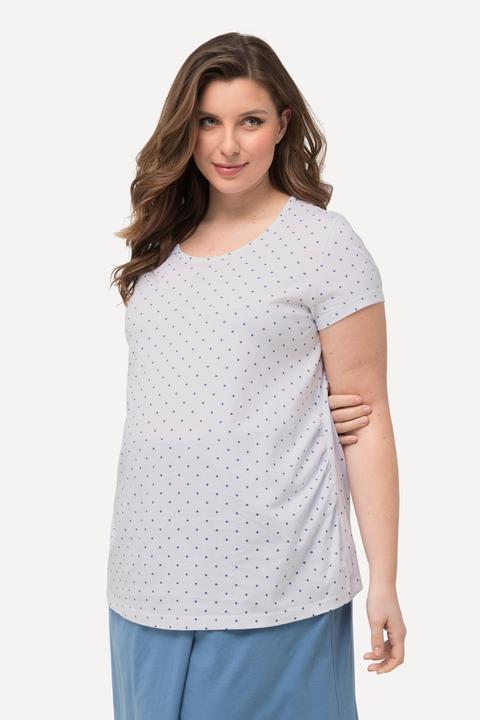 Produktbild Ulla Popken Bellieva-T-Shirts, 2er-Pack, Kurzarm, seitl. Raffung, GOTS (50, 52)