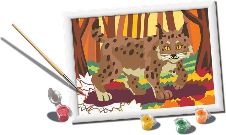 Actual product image Ravensburger CreArt - Painting by numbers - Forest Lynx