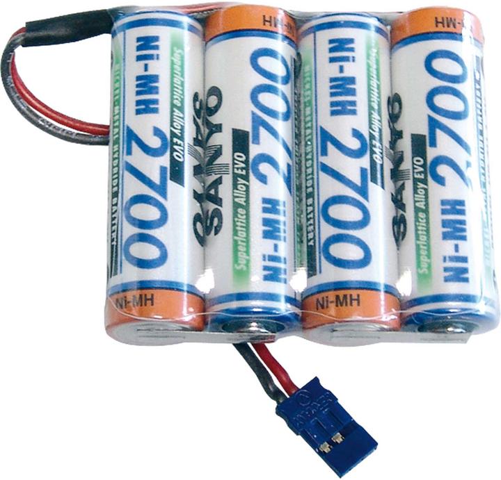 Sanyo receiver battery 2700 mah 4.8 volt flat (2700 mAh, 4.80 V)