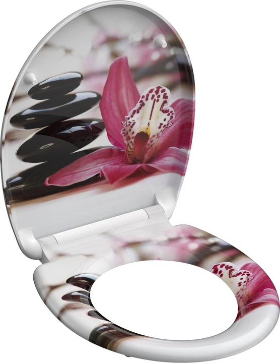 Produktbild Schütte WC Sitz Duroplast WC-Sitz WELLYNESS Absenkautomatik Schnellverschluss Quick Release 82376 Steine