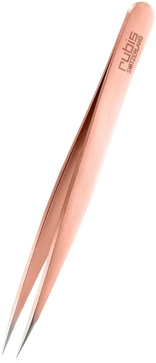 Actual product image Rubis Tweezers pointed, rose gold