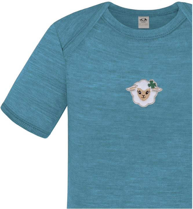Actual product image Normani Set of 2 baby merino bodysuit short sleeves "Tauranga" - 9285 (92)