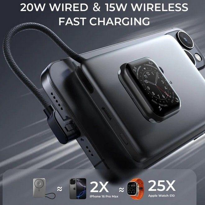 Produktbild Lisen Ultra Slim Series MagSafe Powerbank (10000 mAh, 20 W, 36 Wh)