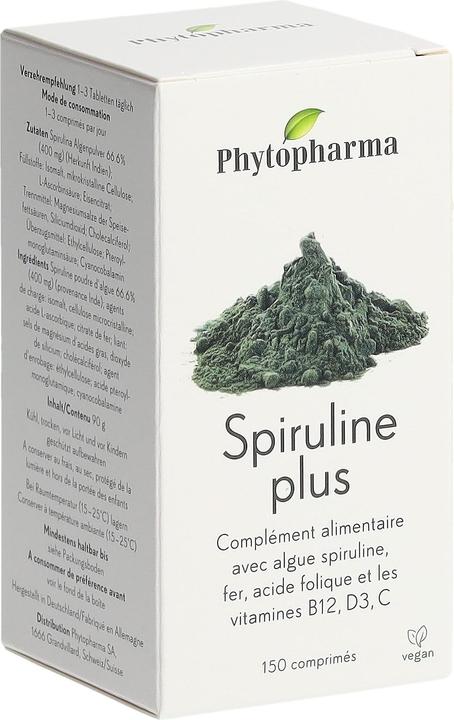 Image du produit Phytopharma Spiruline Plus Comprimés (1 pièce(s), Cachets, 140 g)